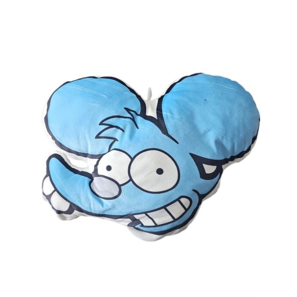 Simpsons Itchy Plush Pillow 16" Universal Studios Orlando Theme Park Souvenir